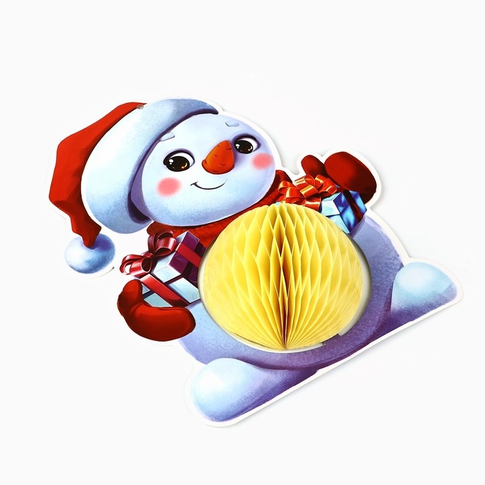 Плакат новогодний «Снеговик» на Новый год, 21,6 х 26,2 см Плакат новогодний «Снеговик» на Новый год, 21,6 х 26,2 см