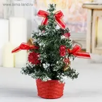 Искусственная ёлка настольная &laquo;Зимнее волшебство. Снег&raquo;, 20 см, ПВХ ветки отгибаются