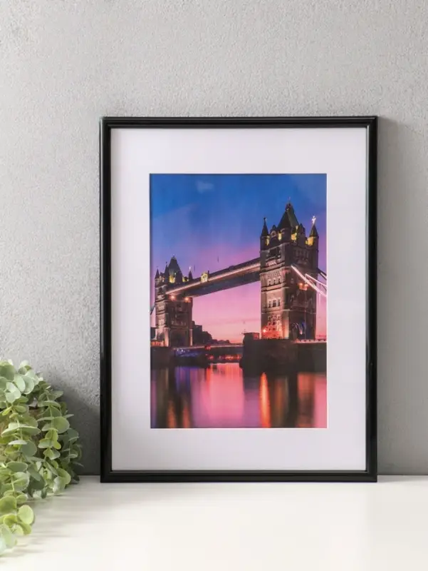 Фоторамка для фото 30&times;40 см, с паспарту 21&times;30 см, Vivo, чёрный