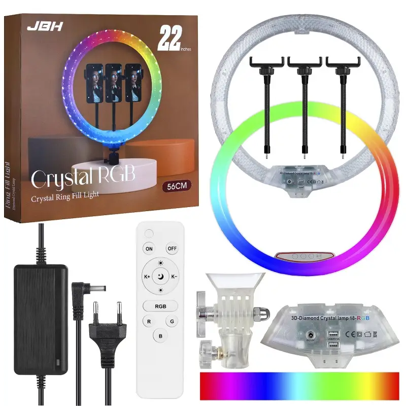 Селфи кольцо 56СМ RD-56 22" RGB JBH