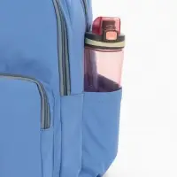 Рюкзак школьный на молнии, с отделами, карманами, размер 31&times;18&times;44 см, голубой