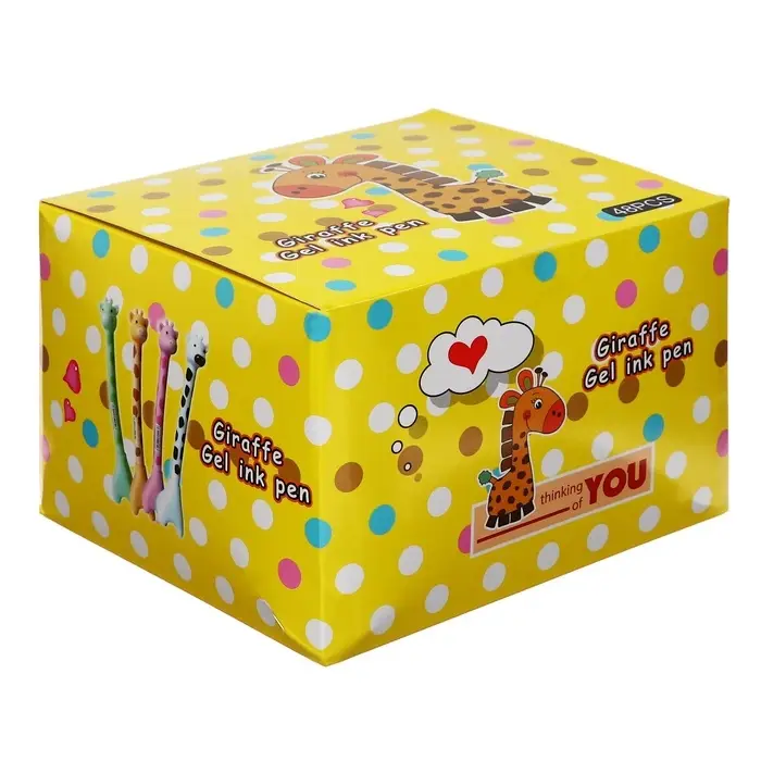 Ручка - прикол гелевая Calligrata «Жираф», МИКС