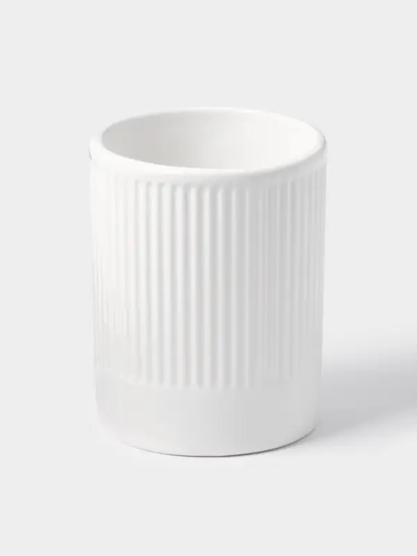 Аксессуары для ванной &laquo;Лина&raquo;, 2 предмета: дозатор для мыла, стакан, белые