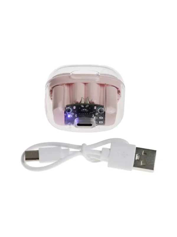 Наушники беспроводные Mybit Pro13, TWS вкладыши, Bluetooth 5.0, 30/180 мАч, розовые в прозрачном кейсе Наушники беспроводные Mybit Pro13, TWS вкладыши, Bluetooth 5.0, 30/180 мАч, розовые в прозрачном кейсе
