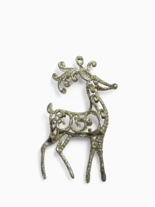 Ёлочная игрушка &laquo;Зимнее волшебство. Олень узорный блеск&raquo; пластик, 7&times;15 см, МИКС