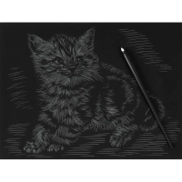 Гравюра набор для творчества Little ANIMALS Котенок британец, Гр-535