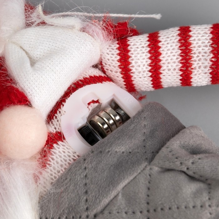 Светодиодная фигура «Гном с усами» 14 × 47 × 9 см, текстиль, батарейки AG10х3 (в комплекте), свечение тёплое белое Светодиодная фигура «Гном с усами» 14 × 47 × 9 см, текстиль, батарейки AG10х3 (в комплекте), свечение тёплое белое