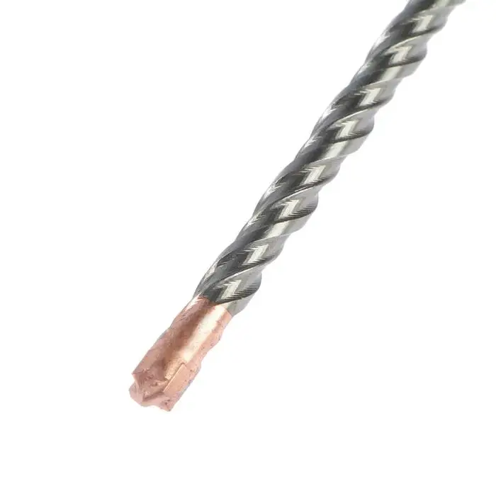 Бур по бетону ТУНДРА, крестовый наконечник, двойная спираль, SDS-plus, 6&times;160 мм