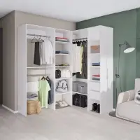 Вешалка модульной гардеробной системы «Модус», 2090×1000×520 мм, цвет белый Вешалка модульной гардеробной системы «Модус», 2090×1000×520 мм, цвет белый