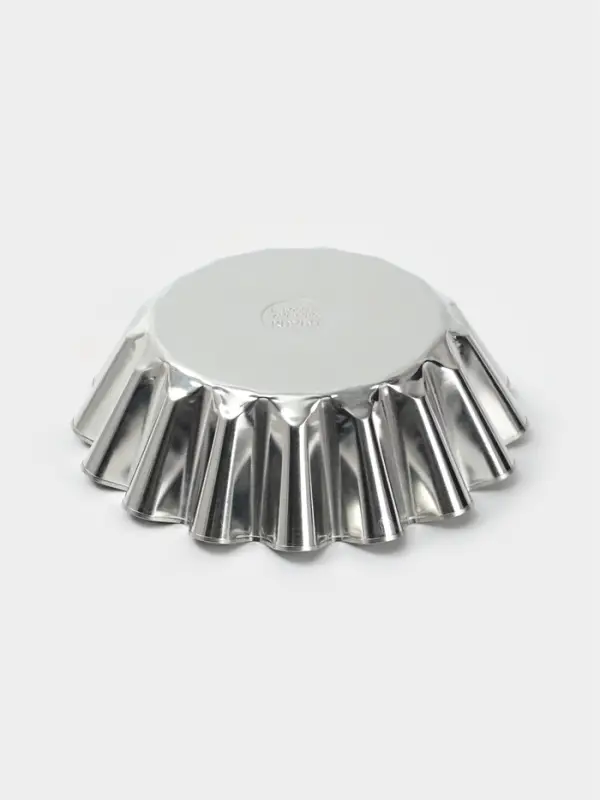 Форма для выпечки классическая, d=17.6 см, h=5.6 см, высокая, жесть, серебристая