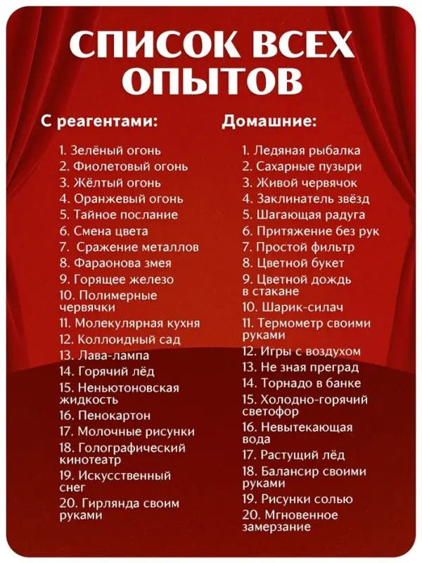 Набор для опытов &laquo;Большой новогодний подарок&raquo;, 40 опытов