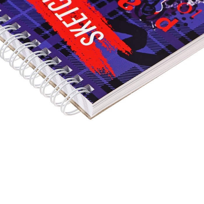 Скетчбук 201х147мм, 60 листов на гребне Kuromi, обложка мелованный картон, блок 120г/м2 Скетчбук 201х147мм, 60 листов на гребне Kuromi, обложка мелованный картон, блок 120г/м2