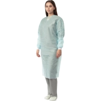 Халат хирург. стер, ЕВРО, рук.манж, дл.140 см, р.50-52, пл.25, смс, 1шт