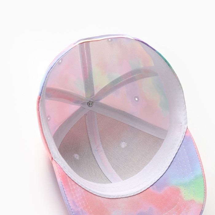 Кепка для девочек MINAKU Кепка для девочек MINAKU "Tie-dye" цвет фиолетовый, р-р 52