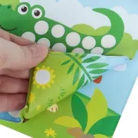 Книжка - игрушка для ванны Крошка Я &laquo;Рисуем пальчиками: зоопарк&raquo;, водная раскраска