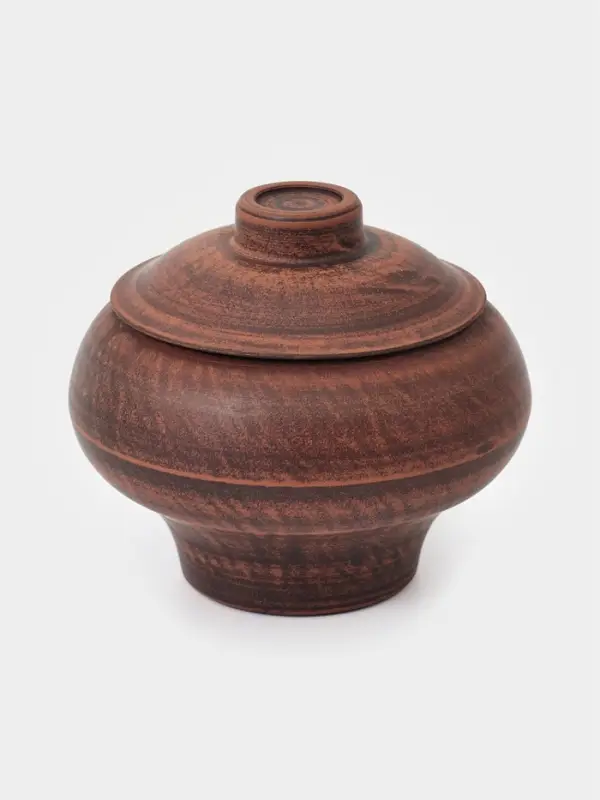 Горшочки для запекания &laquo;Гладкий&raquo;, набор 2 шт., 600 мл, 14&times;13 см, красная глина