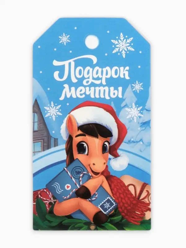 Шильдик декоративный в наборе «С Новым годом!», 9 х 5 см