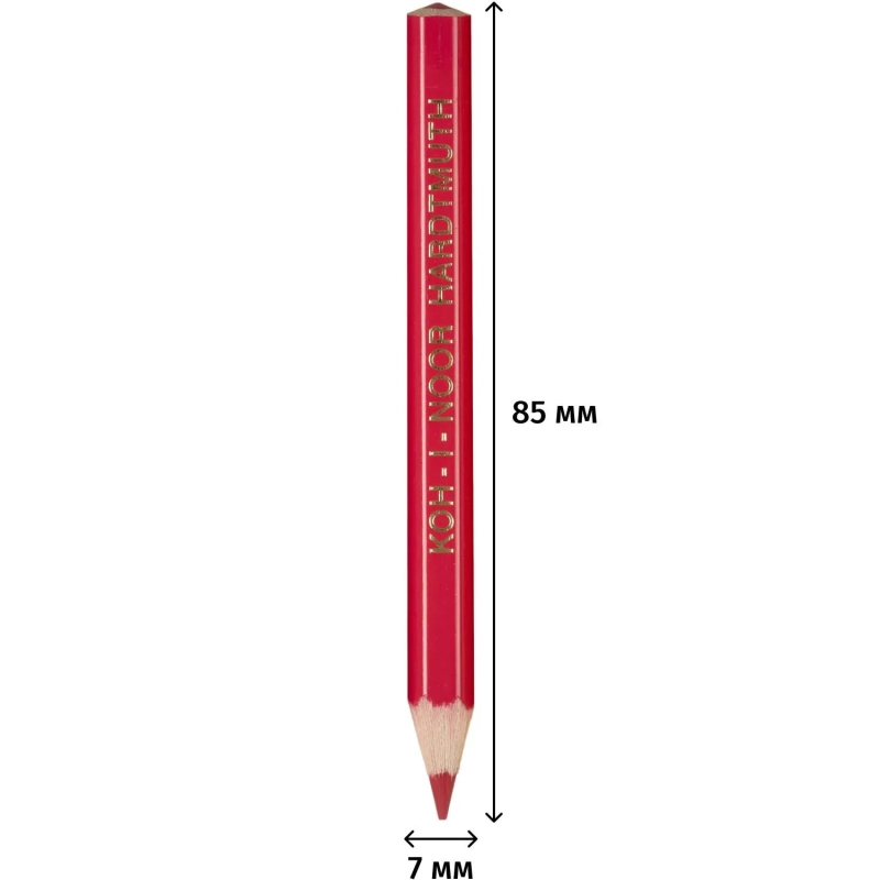 Карандаши цветные KOH-I-NOOR короткие Крот 6 цв/наб 3621006046KSNN