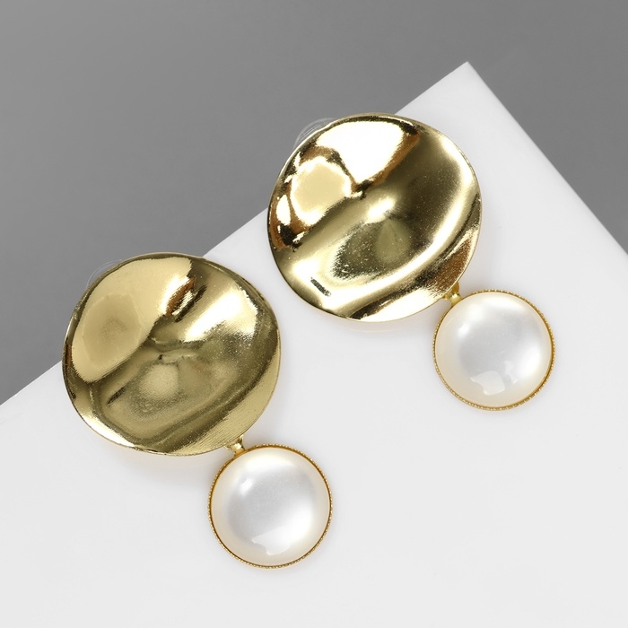Серьги ассорти «Античность» круг, цвет золото Серьги ассорти «Античность» круг, цвет золото