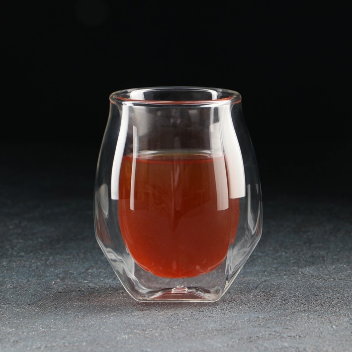 Стакан для виски стеклянный с двойными стенками Magistro «Сток», 180 мл