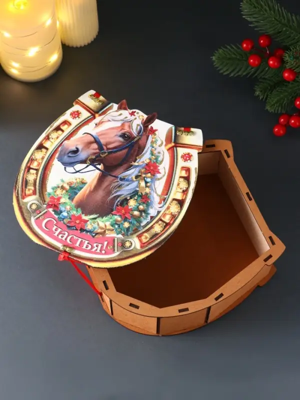 Шкатулка «Подкова», 18×18.5×7 см Шкатулка «Подкова», 18×18.5×7 см