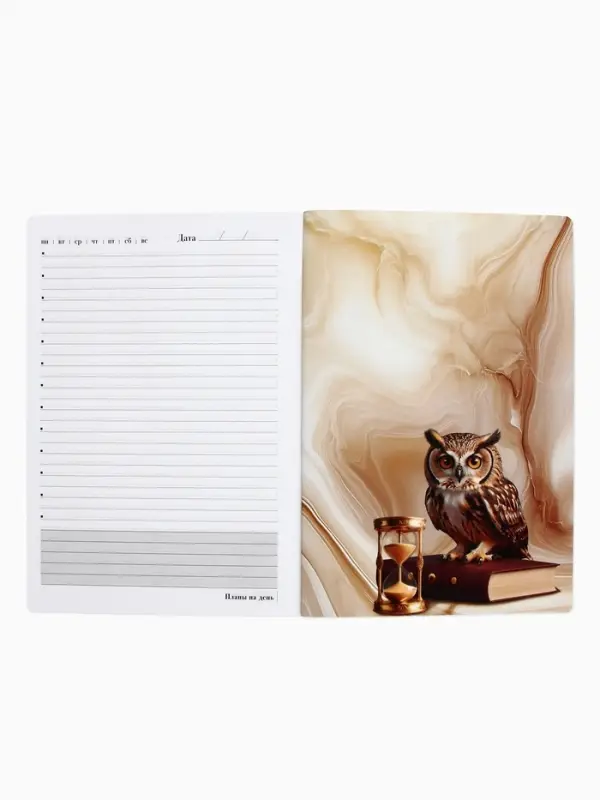 Большой ежедневник soft-touch А5+, 96 листов Большой ежедневник soft-touch А5+, 96 листов "Самый лучший учитель"