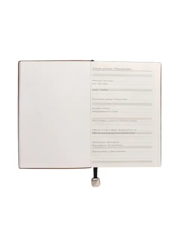 Ежедневник недатированный формат А5, 80л, линия, с ручкой, подар коробка, Черный