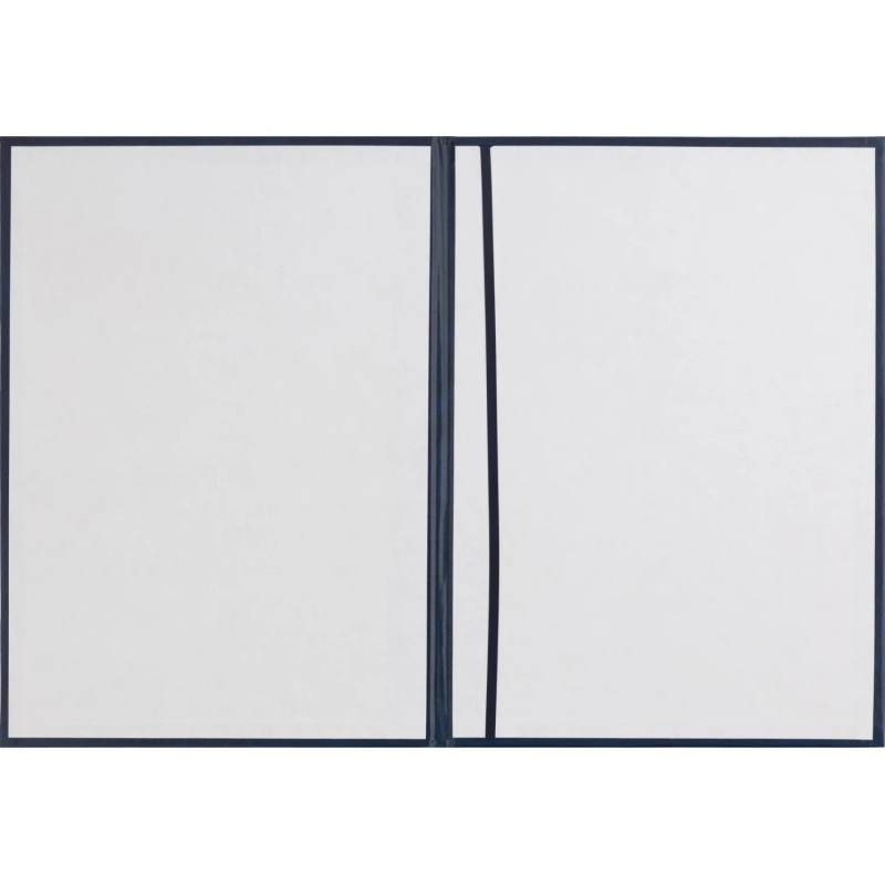 Папка адресная бумвинил А4 (объемная) Поздравляем с виньеткой синяя