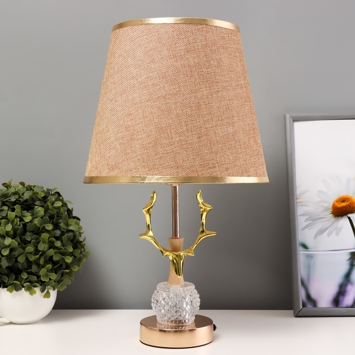 Настольная лампа Настольная лампа "Сканди" Е27 40Вт золото 23х23х41 см