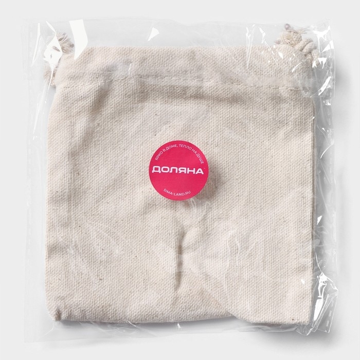 Мешочек для хранения продуктов Доляна, 14×14 см, лён