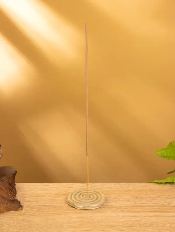 Подставка под благовония "Спираль" керамика, цв. тёмно-коричневый, 6х6х0,8 см