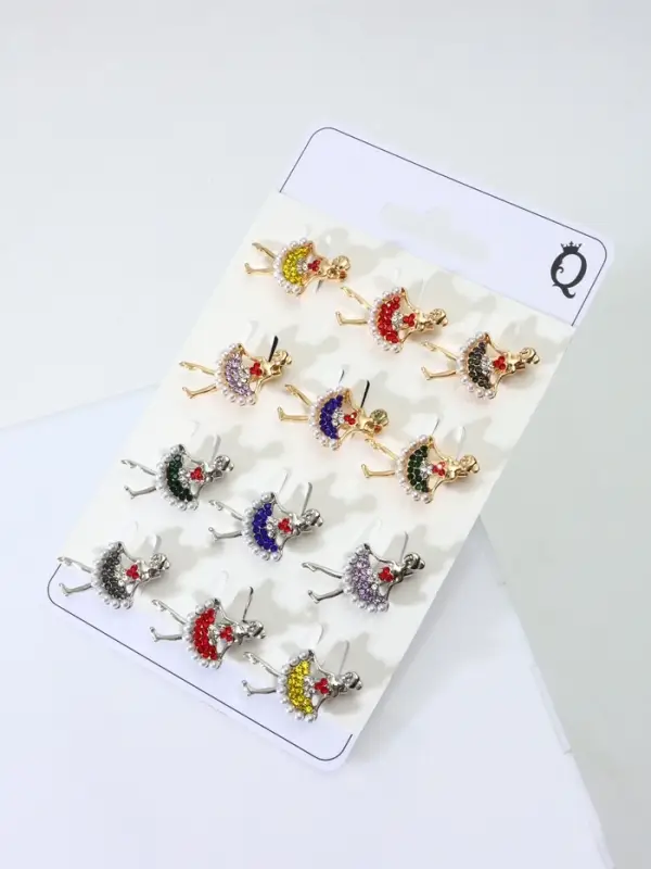 Брошь &laquo;Балеринка&raquo; мини, МИКС