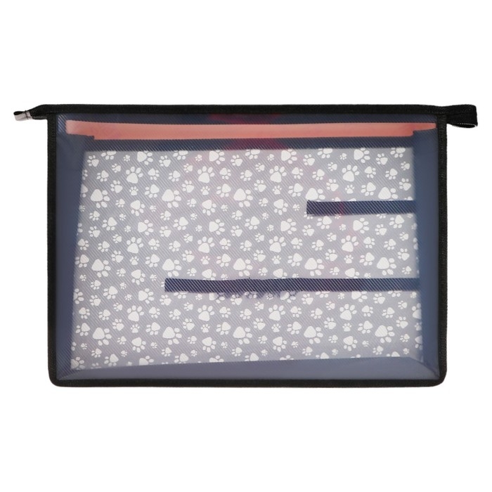 Папка для труда А4, молния сверху, пластиковая, ПТР-22, универсальная, Calligrata  Папка для труда А4, молния сверху, пластиковая, ПТР-22, универсальная, Calligrata "Панда"