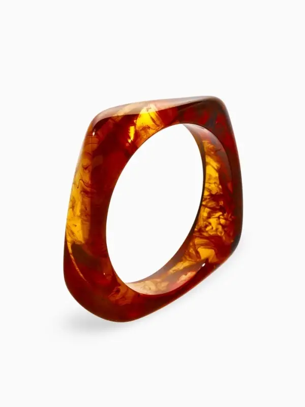 Браслет манжета &laquo;Тренд&raquo;, d=9 см, широкий, акрил, коричневый