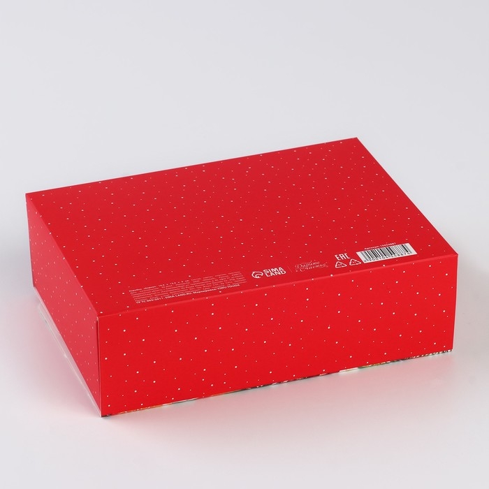 Коробка новогодняя складная «Апельсины» 16.5 х 12.5 х 5 см, Новый год Коробка новогодняя складная «Апельсины» 16.5 х 12.5 х 5 см, Новый год