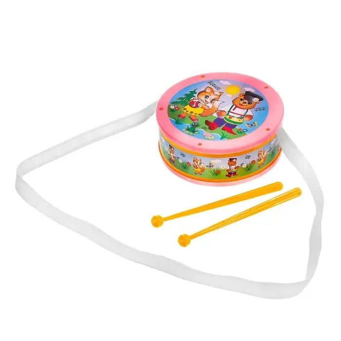 Игрушечный барабан, для детей, МИКС