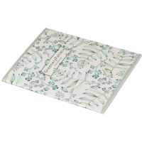 Бизнес-тетрадь Цветы А5 48л, клетка, обл. мел. картон, скрепка,белый