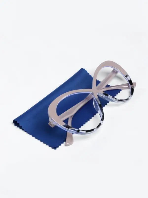 Салфетка для очков «Нежность», в индивидуальной упаковке, синяя