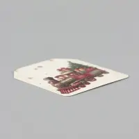 Шильдик новогодний на подарок &laquo;С Новым годом!&raquo;, 6 шт., 5&times;6.5 см, зелёный, бежевый