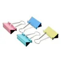 Зажимы для бумаг 32 мм, 12 штук, deVENTE, металлические, МИКС х 4 цвета, картонная коробка Зажимы для бумаг 32 мм, 12 штук, deVENTE, металлические, МИКС х 4 цвета, картонная коробка