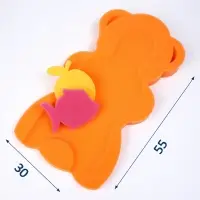 Подкладка для купания макси &laquo;Мишка&raquo;, оранжевая, 55&times;30&times;6 см