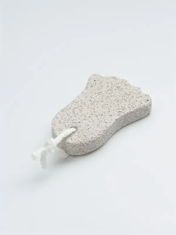 Пемза для педикюра «Ступня», с подвесом, 9×6 см, в коробке, белая