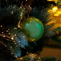 Ёлка фиброоптическая «Пушистая» 120 см, d нижнего яруса 70 см, 100 веток, 8 режимов