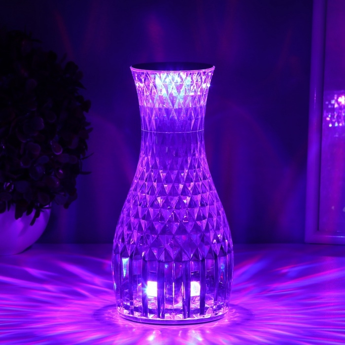 Настольная лампа  Настольная лампа "Призма" LED выключатель и сенсор 8,5х8,5х19 см RISALUX