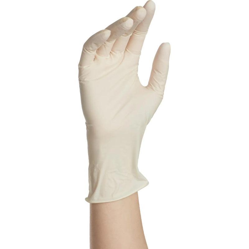 Перчатки мед.смотров. латекс, н/c,н/о,текстур беж/натур Benovy (XL) 50 п/уп