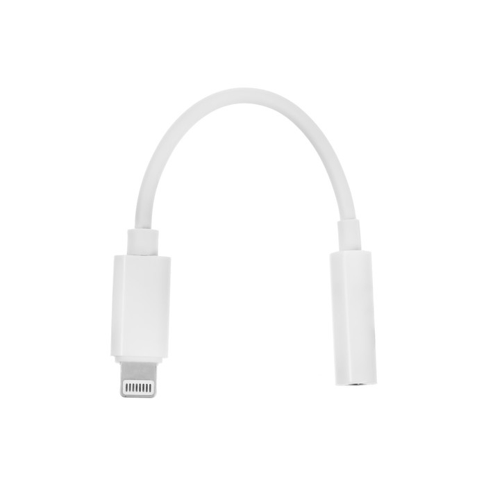 Переходник Belsis, с Lightning на Jack 3.5, музыка + гарнитура, 10.5 см, белый Переходник Belsis, с Lightning на Jack 3.5, музыка + гарнитура, 10.5 см, белый