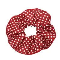 Резинка для волос "Орбита гранд" горох, 15 см, бело-красный