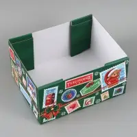 Коробка подарочная, складная 31.2&times;25.6&times;16.1 см &laquo;Новогодняя посылка&raquo;