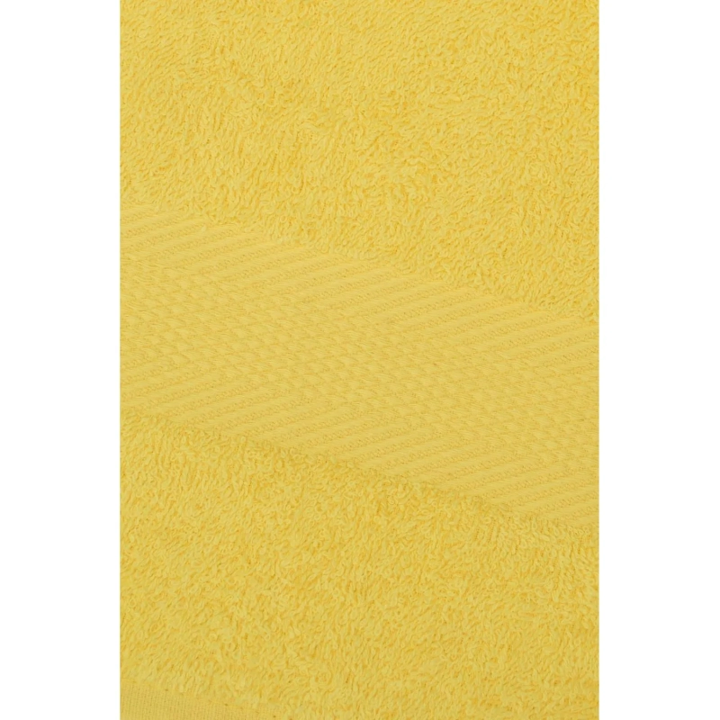 Набор полотенец махровых бордюр 440 г/м2, 70х140 лимон, 5шт