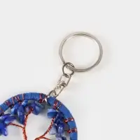 Брелок ловец снов "Древо" 19 см, цв. синий Брелок ловец снов "Древо" 19 см, цв. синий